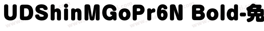 UDShinMGoPr6N Bold字体转换